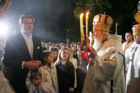 Viktor Yushchenko, Taras, Sofiya, Kristina, Yarina-Dominika and Filaret