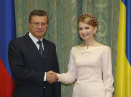Yuliya Timoshenko and Viktor Zubkov