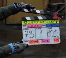 Shooting of the film ”Heart spread before the eyes”