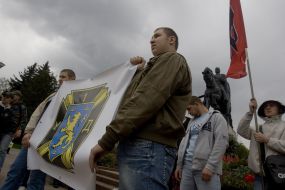 March in honour the anniversary of creation of division of SS ”Galichina”