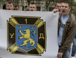 March in honour the anniversary of creation of division of SS ”Galichina”