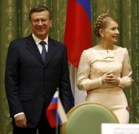 Viktor Zubkov and Yuliya Timoshenko