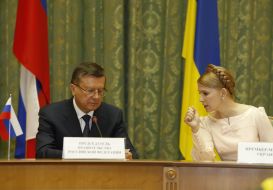 Viktor Zubkov and Yuliya Timoshenko