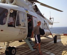 Helicopter Mi-8 on the boring setting «Tavrida»