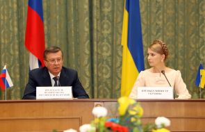 Yuliya Timoshenko and Viktor Zubkov