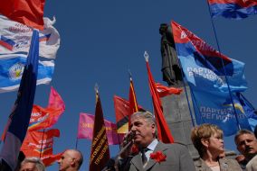 May day demonstration in Sevastopol