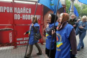 May day demonstration in Kiev