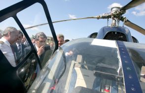 Victor Yushchenko on presentation of helicopter KT-112 «Cadet»