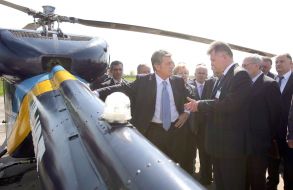 Victor Yushchenko on presentation of helicopter KT-112 «Cadet»