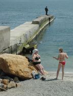 Beach season in Odessa