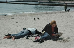 Beach season in Odessa