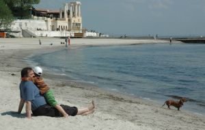 Beach season in Odessa