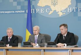 Aleksandr Medvedko, Igor Pukshin and Valentin Nalivaychenko