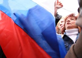 Акция ”В каждом окне российский флаг!”