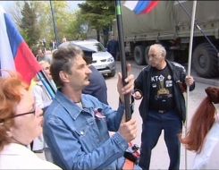Драка возле штаба Черноморского флота России