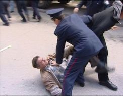 Драка возле штаба Черноморского флота России