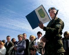 Military oath ceremony