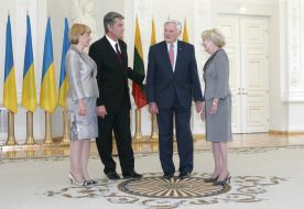 Виктор Ющенко, Екатерина Ющенко, Валдас Адамкус и Альма Адамкене