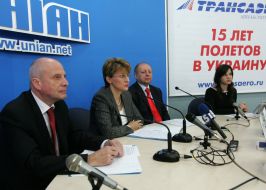 UNIAN press-conferense of ”Transaero” airline company