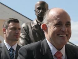 Rudolph Giuliani and Vitaly Klichko