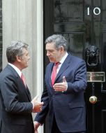 Viktor Yushchenko and James Gordon Brown