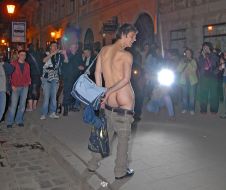 Action ”Naked heat” in Lvov