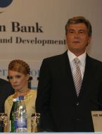 Viktor Yushchenko and Yuliya Timoshenko