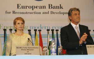 Viktor Yushchenko and Yuliya Timoshenko