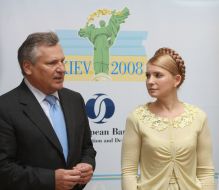 Alexander Kwasniewski and Yuliya Timoshenko