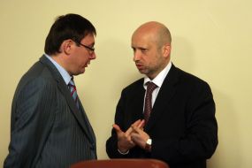 Aleksandr Turchinov and Yury Lutsenko