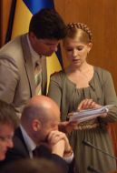 Yuliya Timoshenko, Aleksandr Turchinov and Mikhaol Livinsky