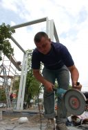 Memorable sign to the artist Cazimir Malevich