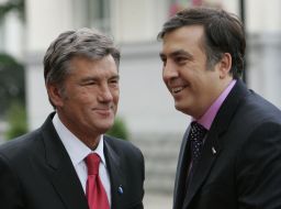 Михаил Саакашвили и Виктор Ющенко