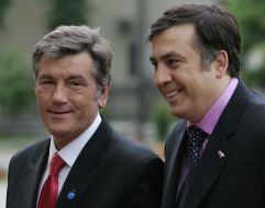 Михаил Саакашвили и Виктор Ющенко