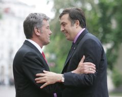 Михаил Саакашвили и Виктор Ющенко