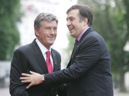 Михаил Саакашвили и Виктор Ющенко
