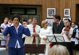 Katerina Yushchenko, Yuriy Pavlenko and Mikhail Chemberzhi