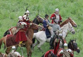 Виктор Ющенко на действе «Битва под Корсунем»