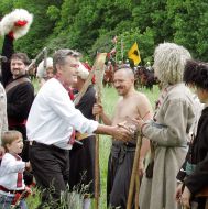 Виктор Ющенко на действе «Битва под Корсунем»