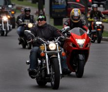 Motorcyclists parade ”KievBikeShow”