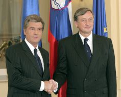 Viktor Yushchenko and Danilo Turk