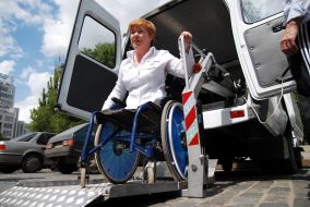 «Invalid taxi» service in Kharkov