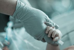 Child after heart surgery