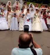 Brides parade in Kharkov