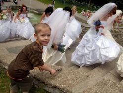 Brides parade in Kharkov