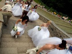 Brides parade in Kharkov
