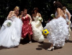 Brides parade in Kharkov