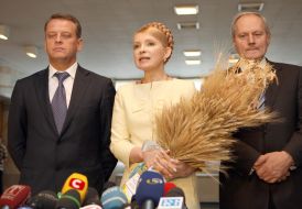 Yuriy Melnik, Yuliya Timoshenko and Vladimir Novitskiy