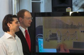 Yury Bilak and Arseny Yatsenyuk