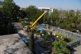 Установка памятника Екатерине II